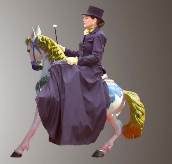 Creation of Lady style riding: Step 2